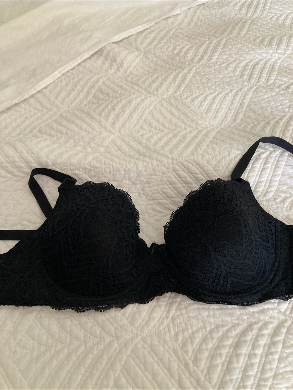 intimissimi Black Lace Underwire Push-Up Bra